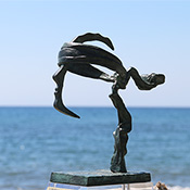 Bandeau Corse Sculpture Bronze Gabriel Diana
