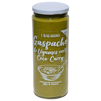 Gaspacho de légumes verts, coco et curry I Balanini 500 ml