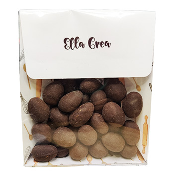 Amandes caramélisées enrobées chocolat noir Ella crea 160 gr