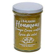 Houmous Oranges Corses confites et épices du soleil I Balanini 180 gr